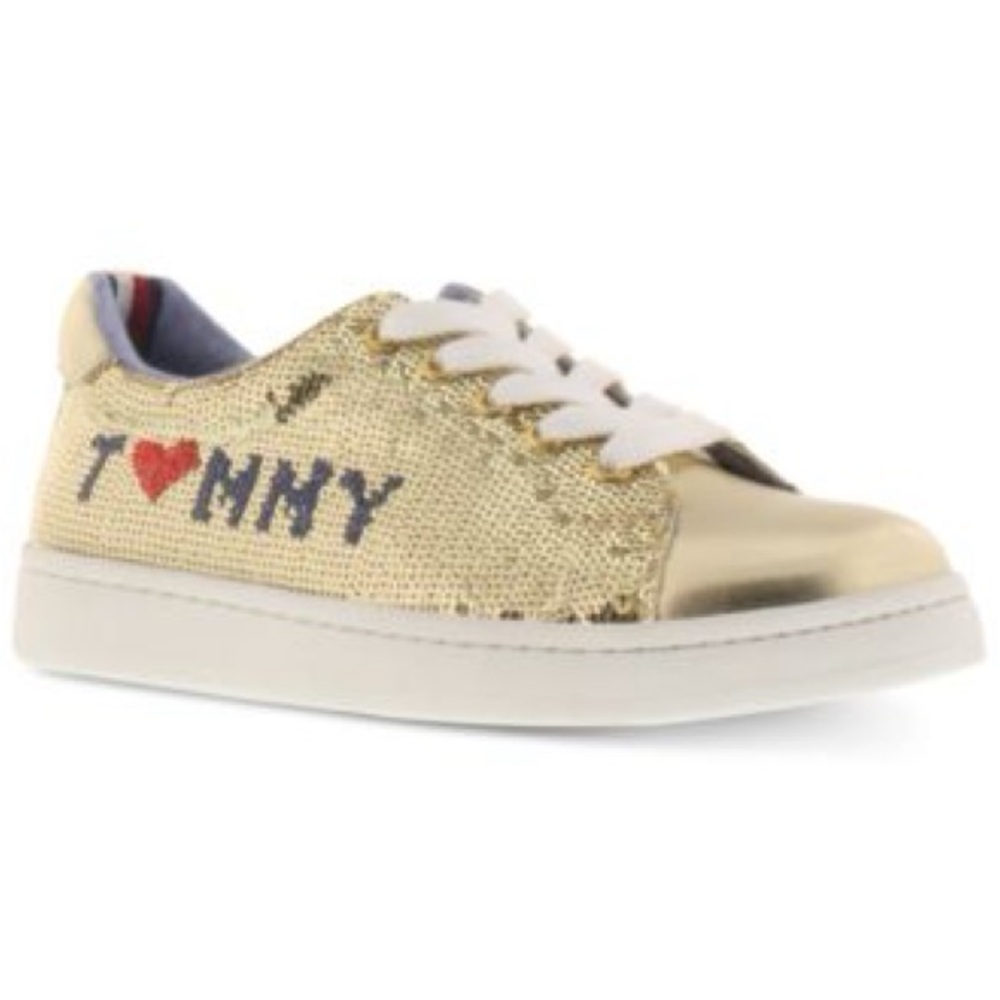 Tommy Hilfiger Kids Gold Sneakers